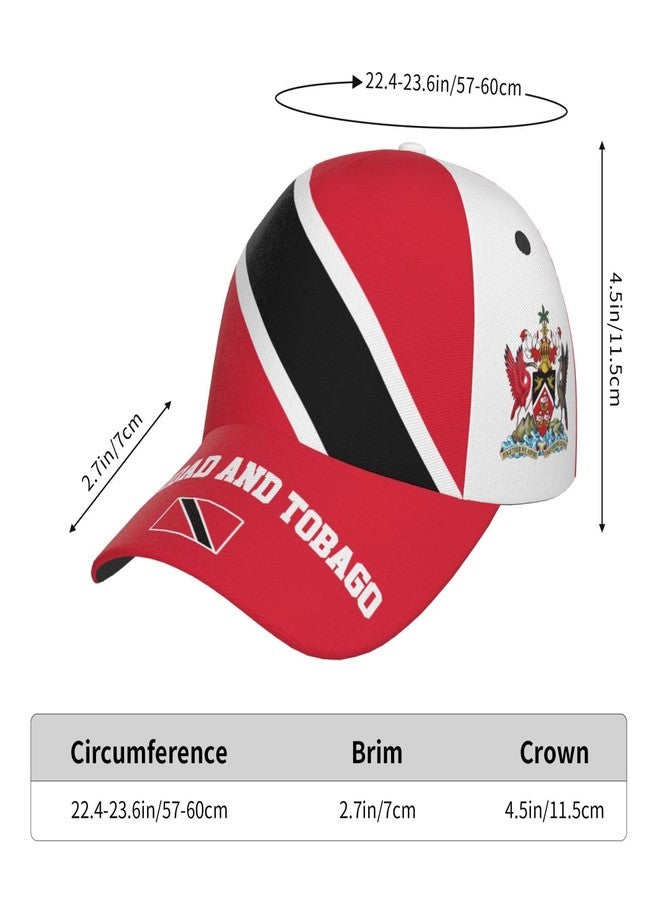 Krirteh Trinidad and Tobago Flag Baseball Cap for Men Women, Fashion Flag of Trinidad and Tobago Hat Adjustable Sun Protection Visor Caps Trucker Hat Patriotic Caps - Image 4